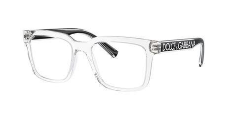 dolce gabbana transparent glasses